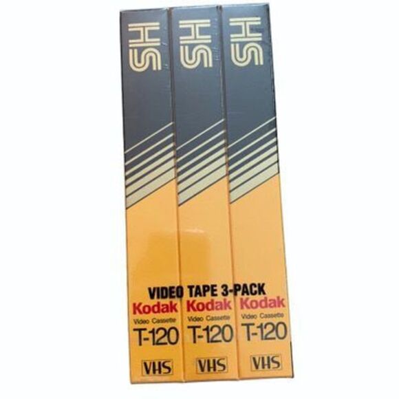 Kodak T-120 Video Cassette 3 Pack - Picture 3 of 3